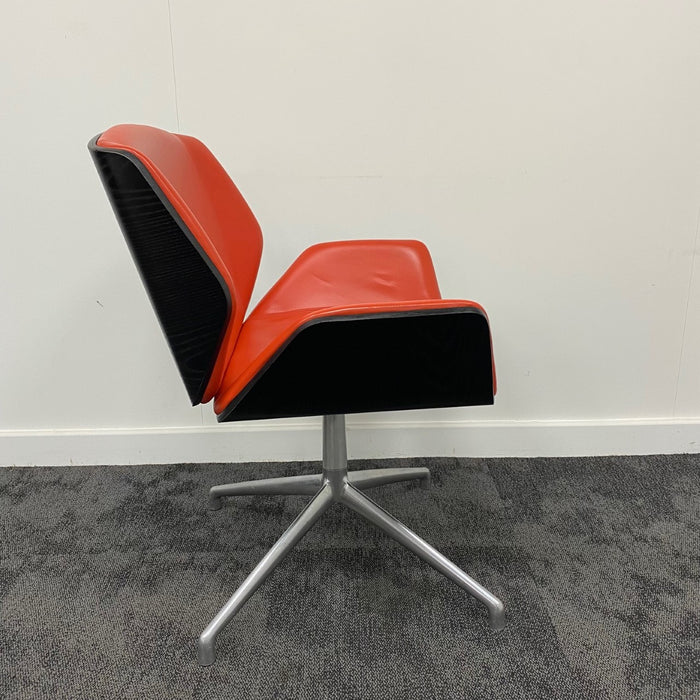 Boss Design - Kruze Chair - Orange/Walnut - CSOS1988 | Coggin Sustainable Office Solutions | Online Shop